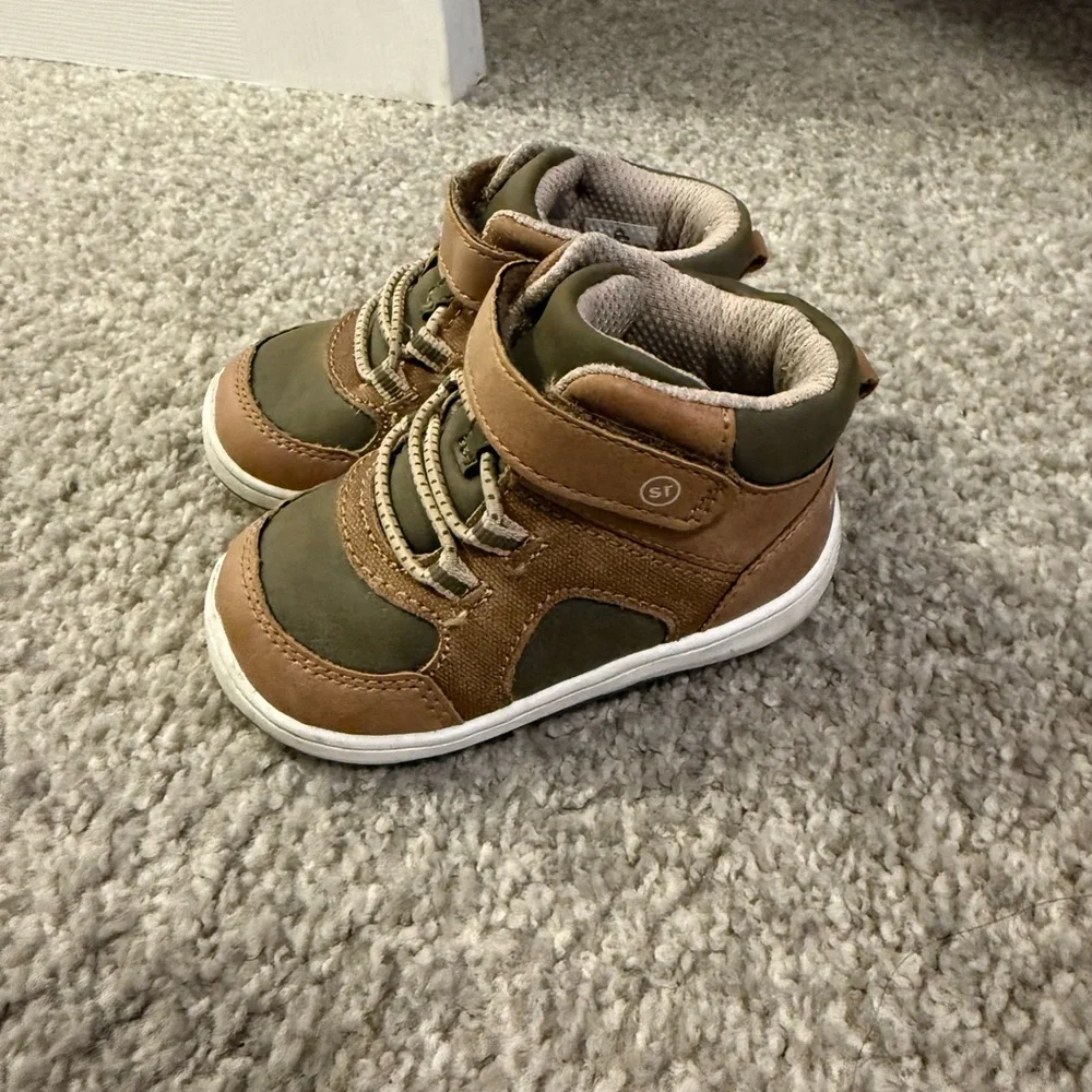 Stride Rite Brown and Olive Baby / Toddler Walkers - Picture 4 of 7